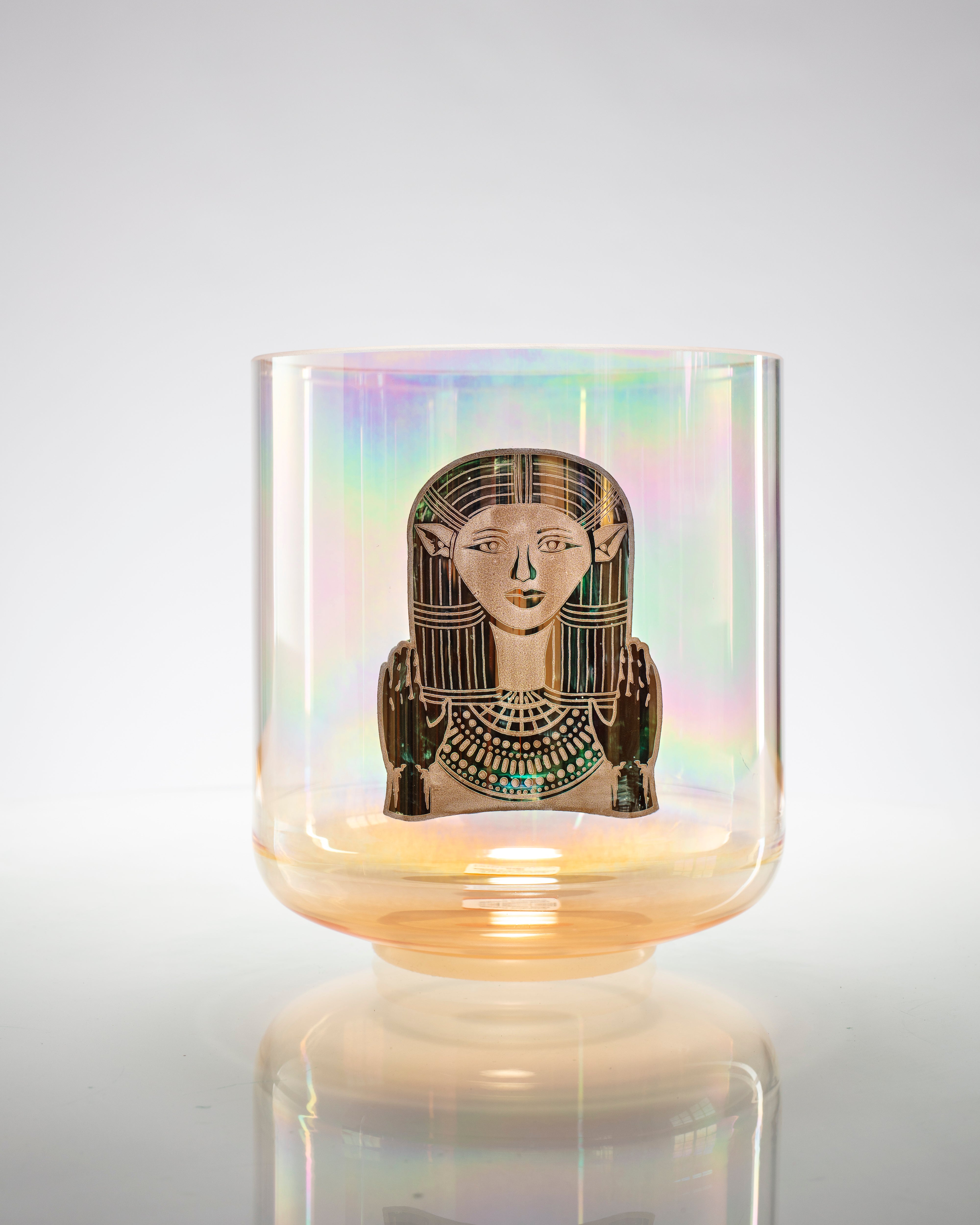 Pre-Loved Supergrade Platinum, Crone Goddess, Gold, Hathor Alchemy™ by Crystal Tones® 8” C#+25