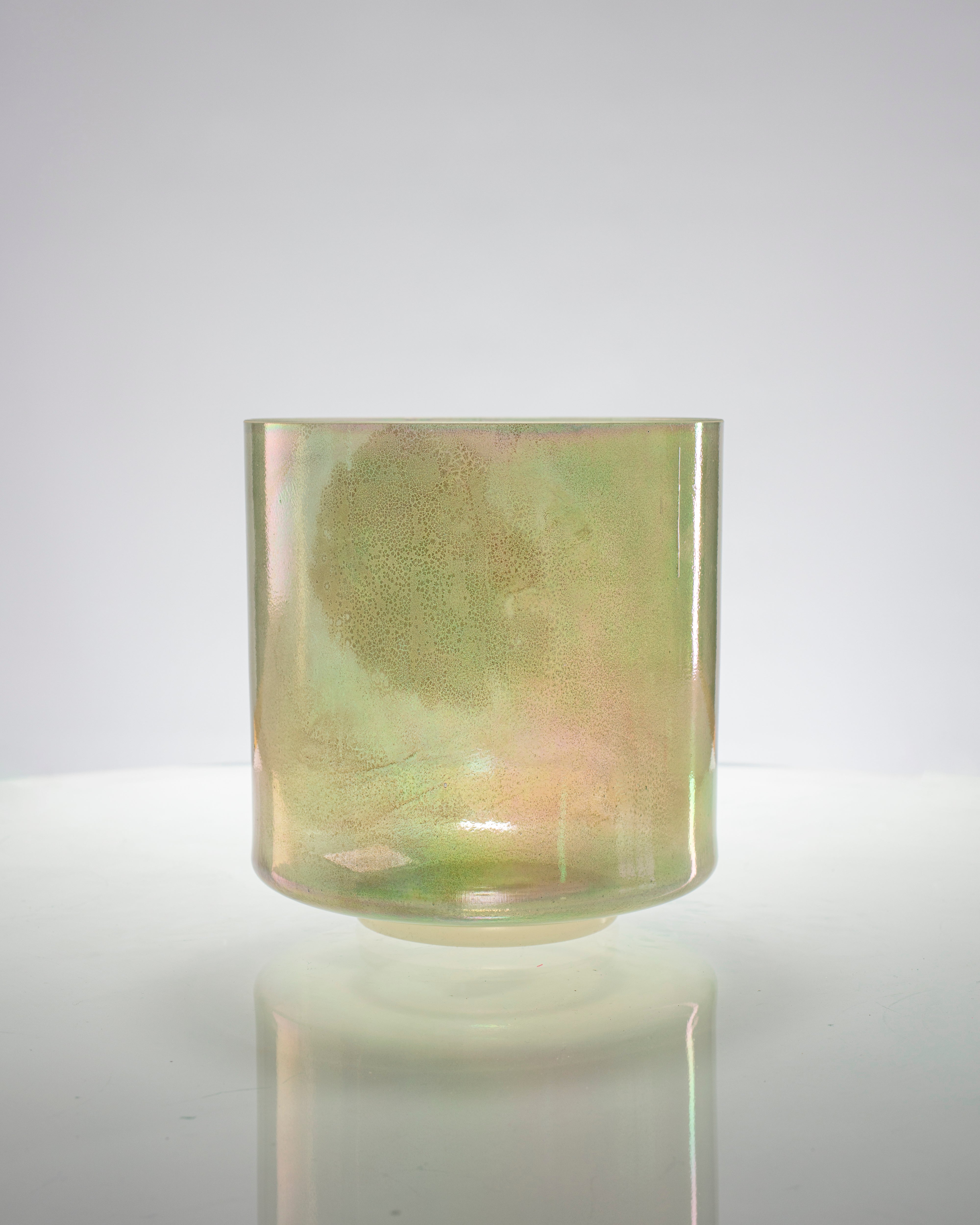 Peridot, Platinum & White Light Aura Gold Alchemy™ by Crystal Tones® 8" D#-5