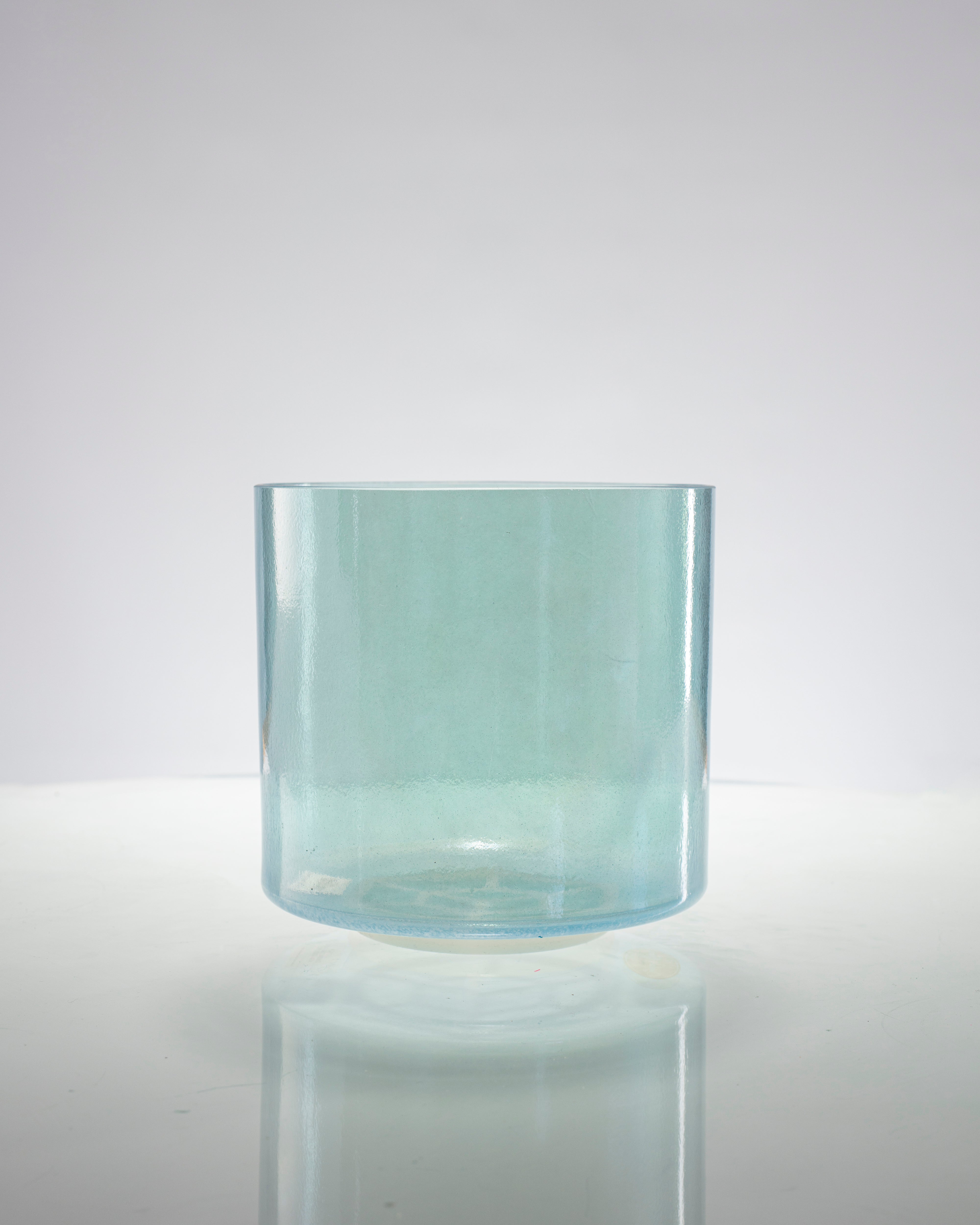 Tesseract Salt & Aqua Aura Gold Alchemy™ by Crystal Tones® 7"  F+25