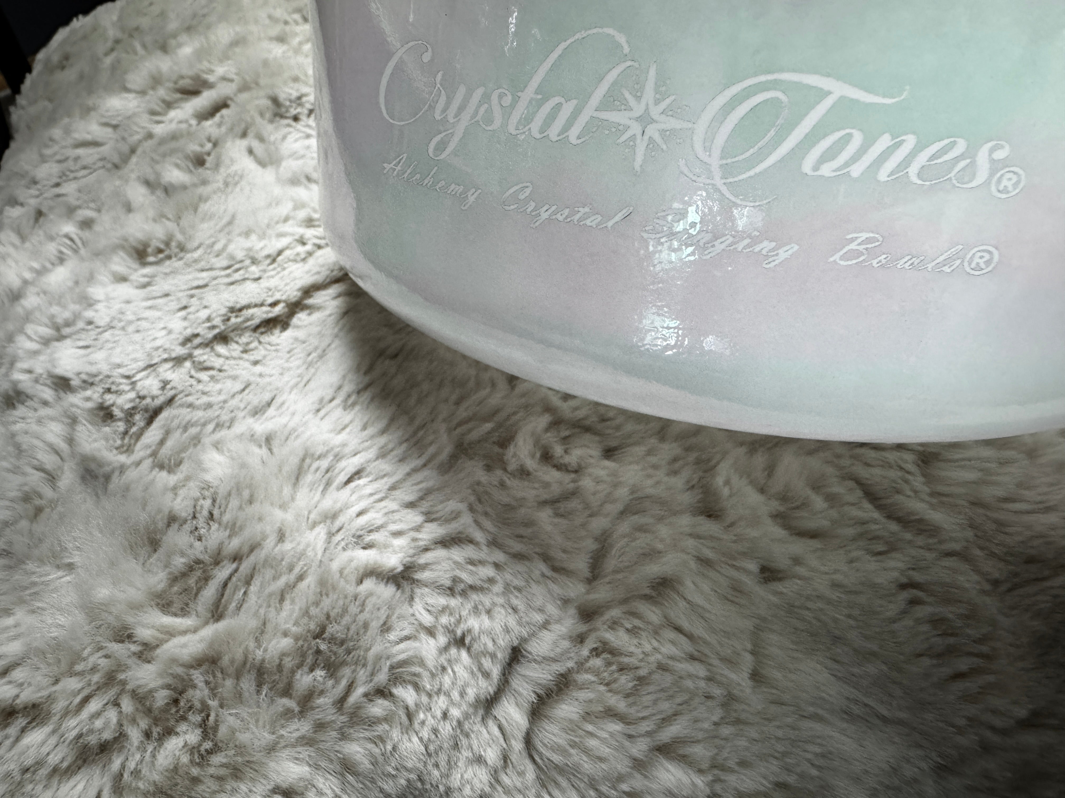 Mother of Platinum Alchemy™ Crystal Tones® Singing Bowl 8" F+30