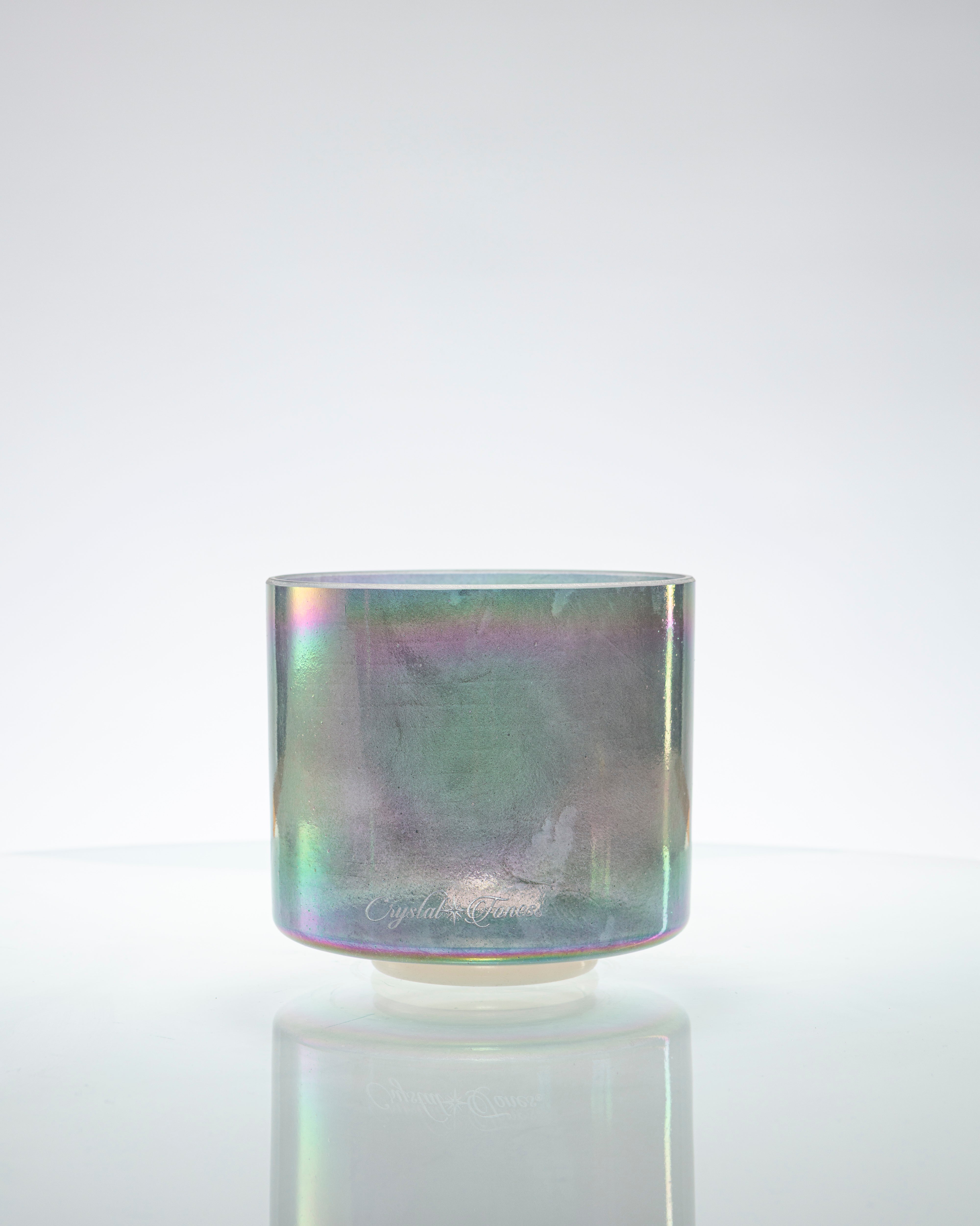 Celestite & Platinum Alchemy™ Crystal Tones® Singing Bowl 7" C-45