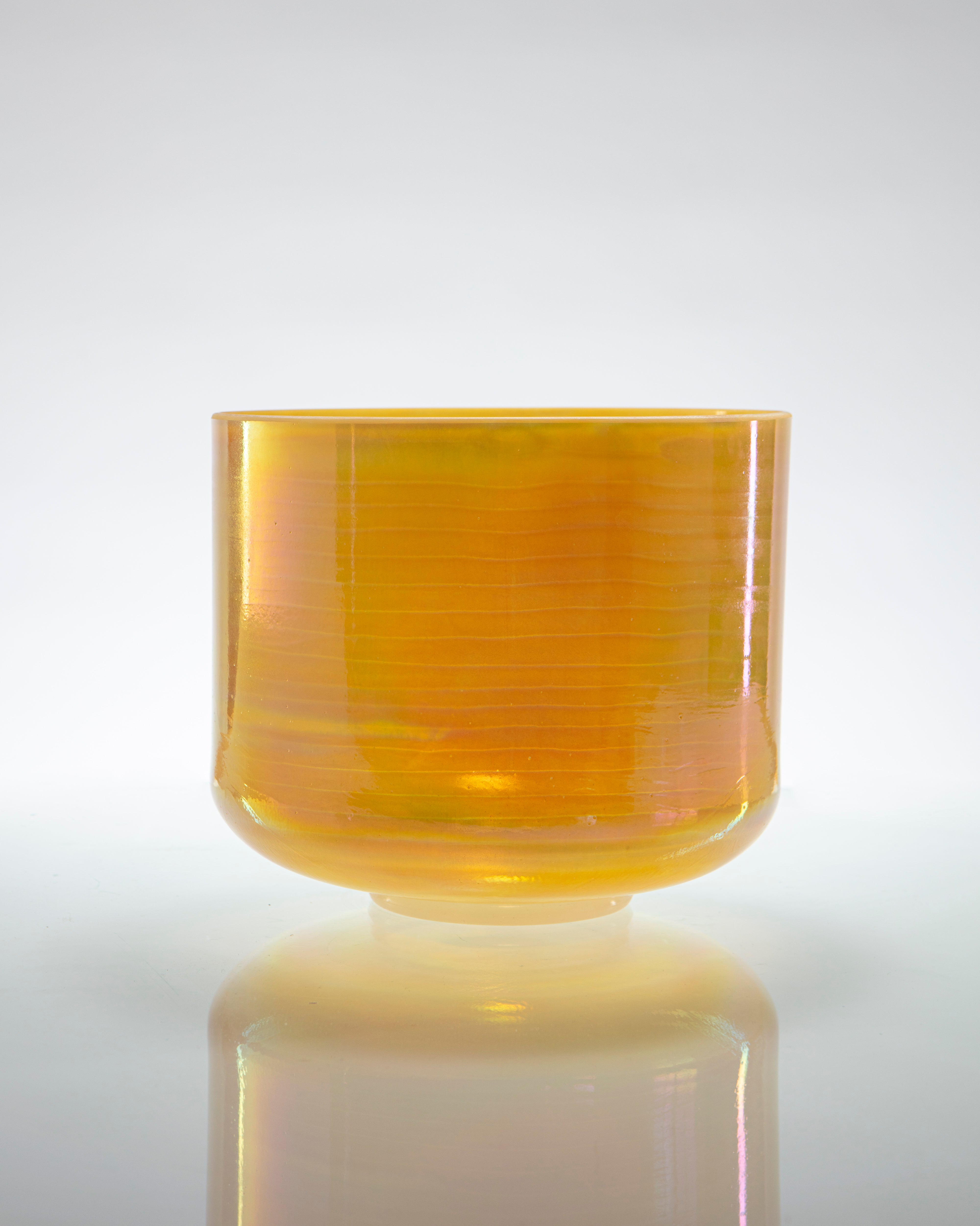 Libyan Gold Tektite & Platinum with Celestial Rings Alchemy™ by Crystal Tones® Crystal Tones® Quartz Singing Bowl  10" B+40