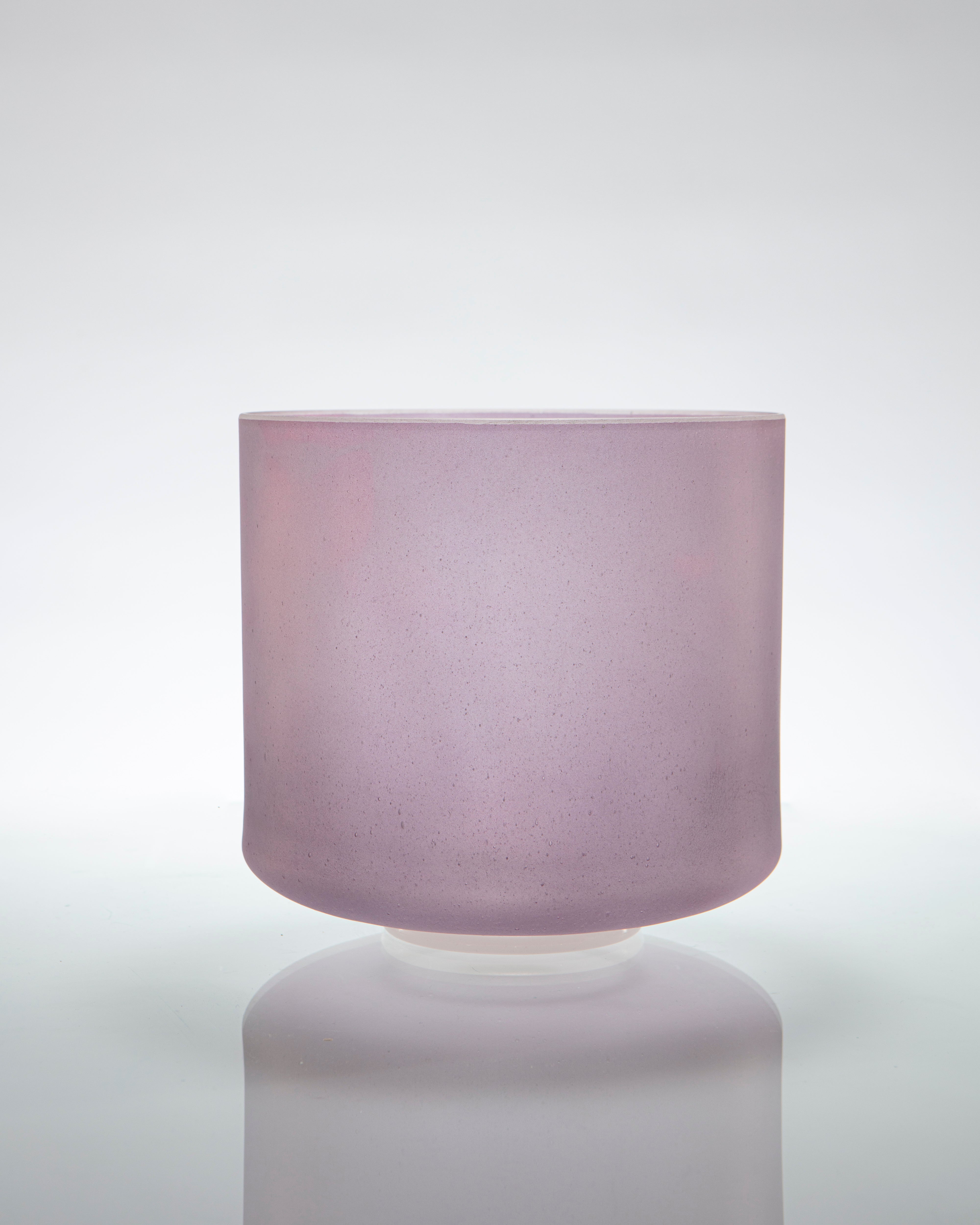 Advanced Selenite, Lavender Aura & Gold Alchemy™ by Crystal Tones® 9" A+10