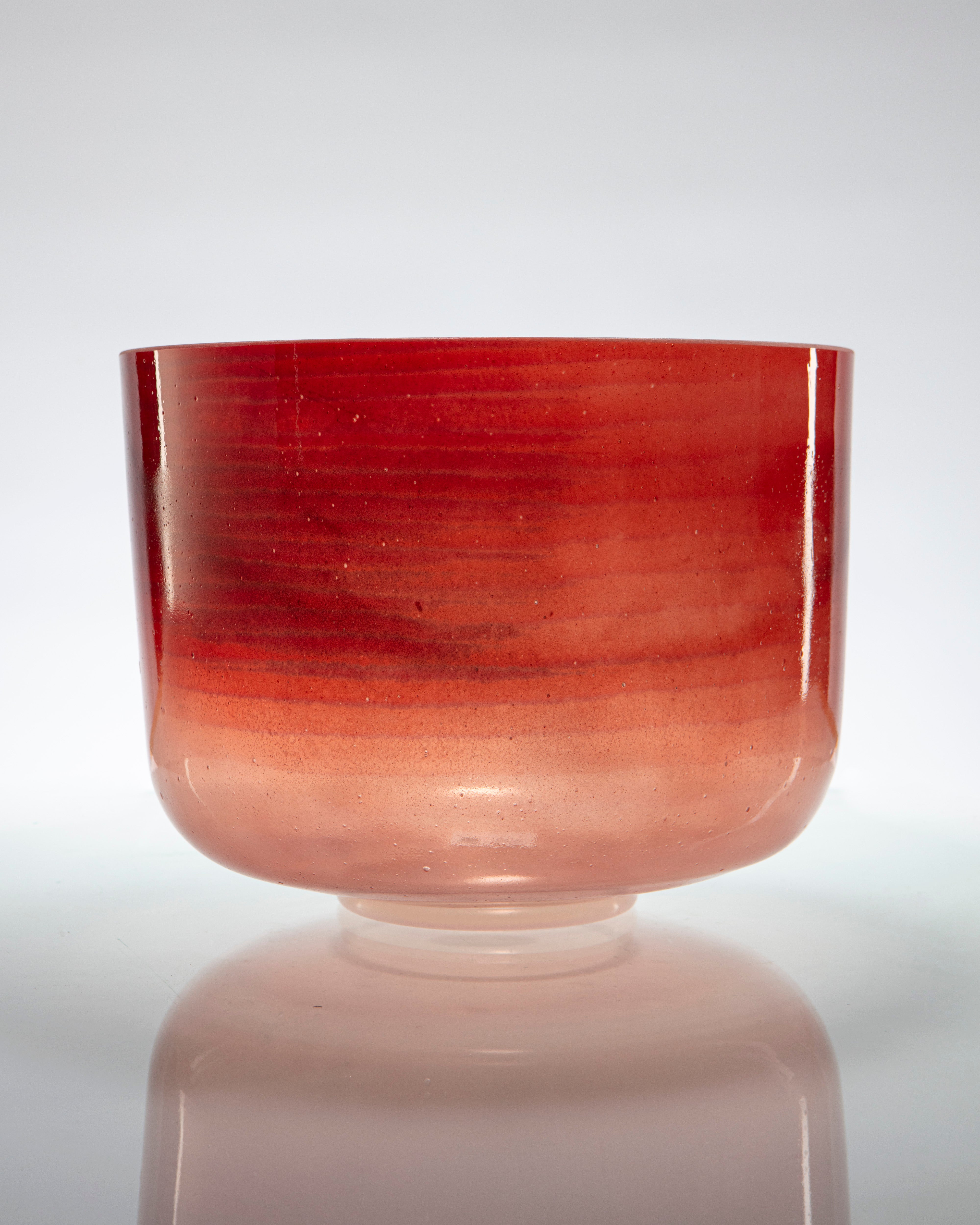 Ruby, Frosted Rim Inside Alchemy™ by Crystal Tones® 12" C-45