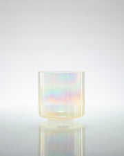Tesseract Salt, Lemon Aura Gold & Platinum (Rim) Alchemy™ by Crystal Tones® by Crystal Tones® 6" B-50