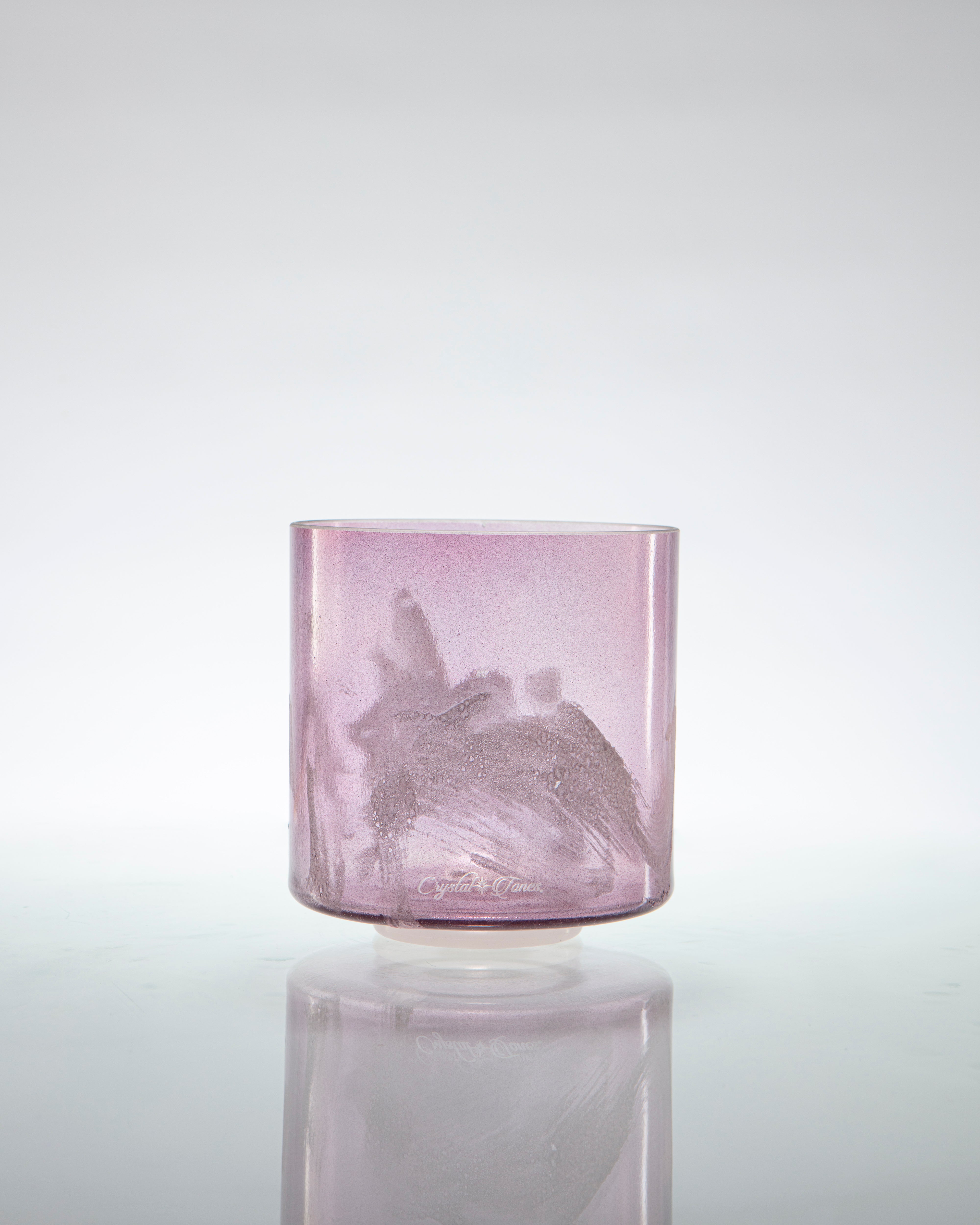 Azeztulite & Lavender Aura Gold (Frosted Rim Inside) Alchemy™ by Crystal Tones® 7" F#-10