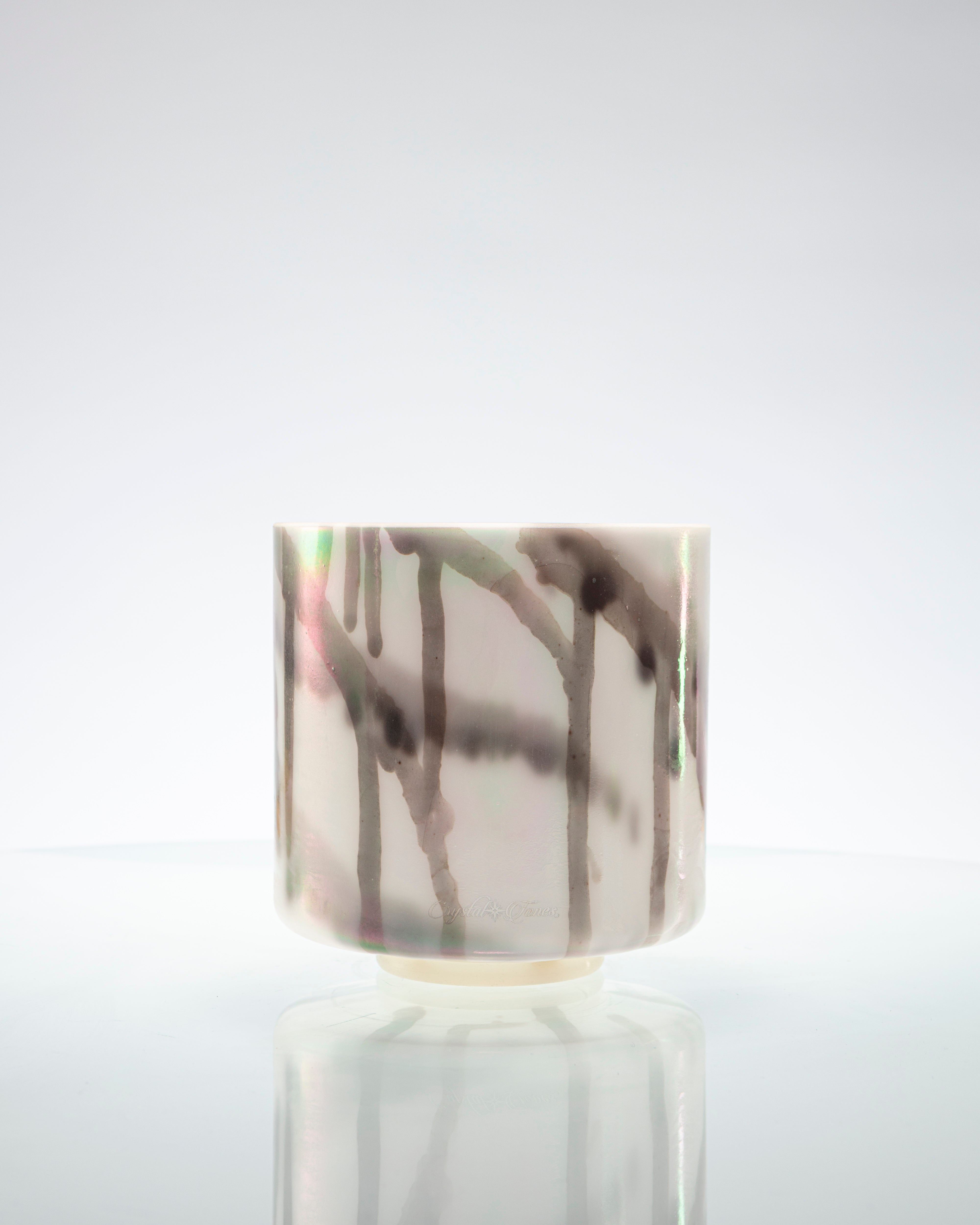 Abalone & Platinum Alchemy™ Crystal Tones® Singing Bowl 7" A-40
