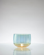 Supergrade™ Aqua Aura Gold & Grandmother (Base) Alchemy™ Crystal Tones® Quartz Temple Singing Bowl 8" F-35