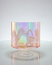 Rhodochrosite & Violet Flame Aura Alchemy™ Crystal Tones® Singing Bowl 8" C#+25
