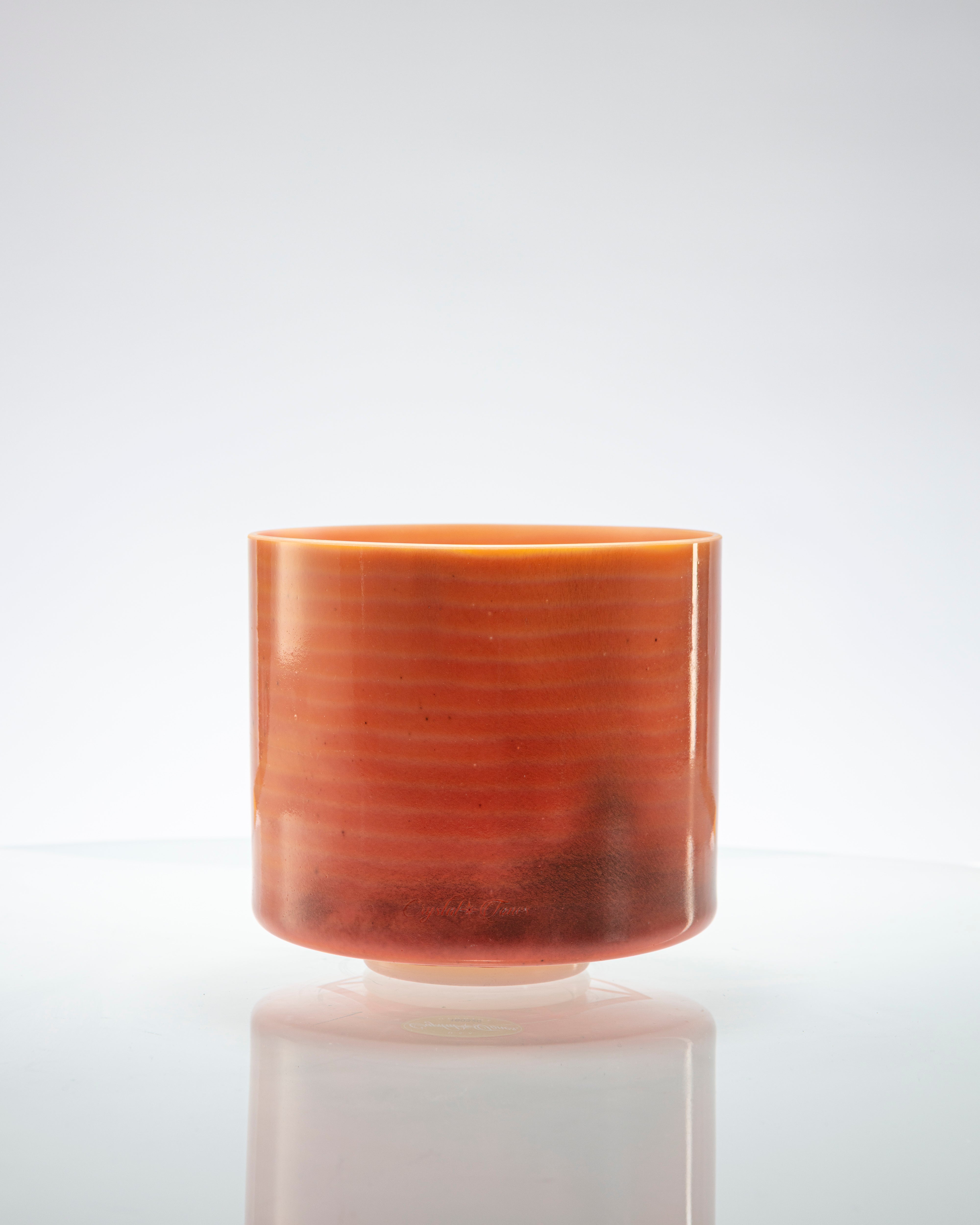 Monroe-Utah Hot Springs & Pink Ocean Gold (Inside), Celestial Rings Alchemy™ Crystal Tones® Singing Bowl 7" F-25