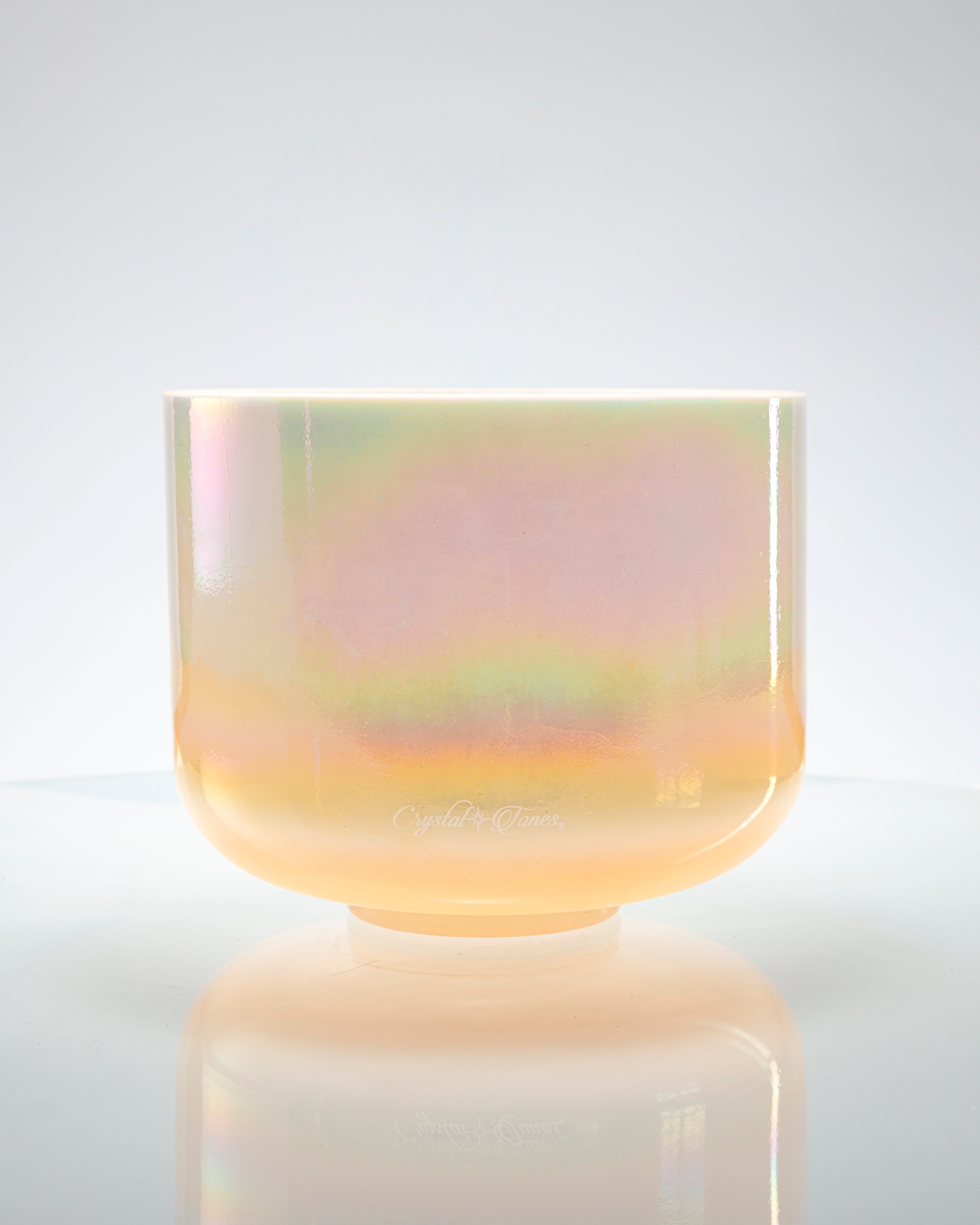 Mother of Platinum & Laughing Buddha (Base) Alchemy™ Crystal Tones® Singing Bowl 10" A-25