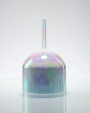 Larimar & Platinum Alchemy Crystal Tones® Singing Bowl 7" G-5 Practitioner