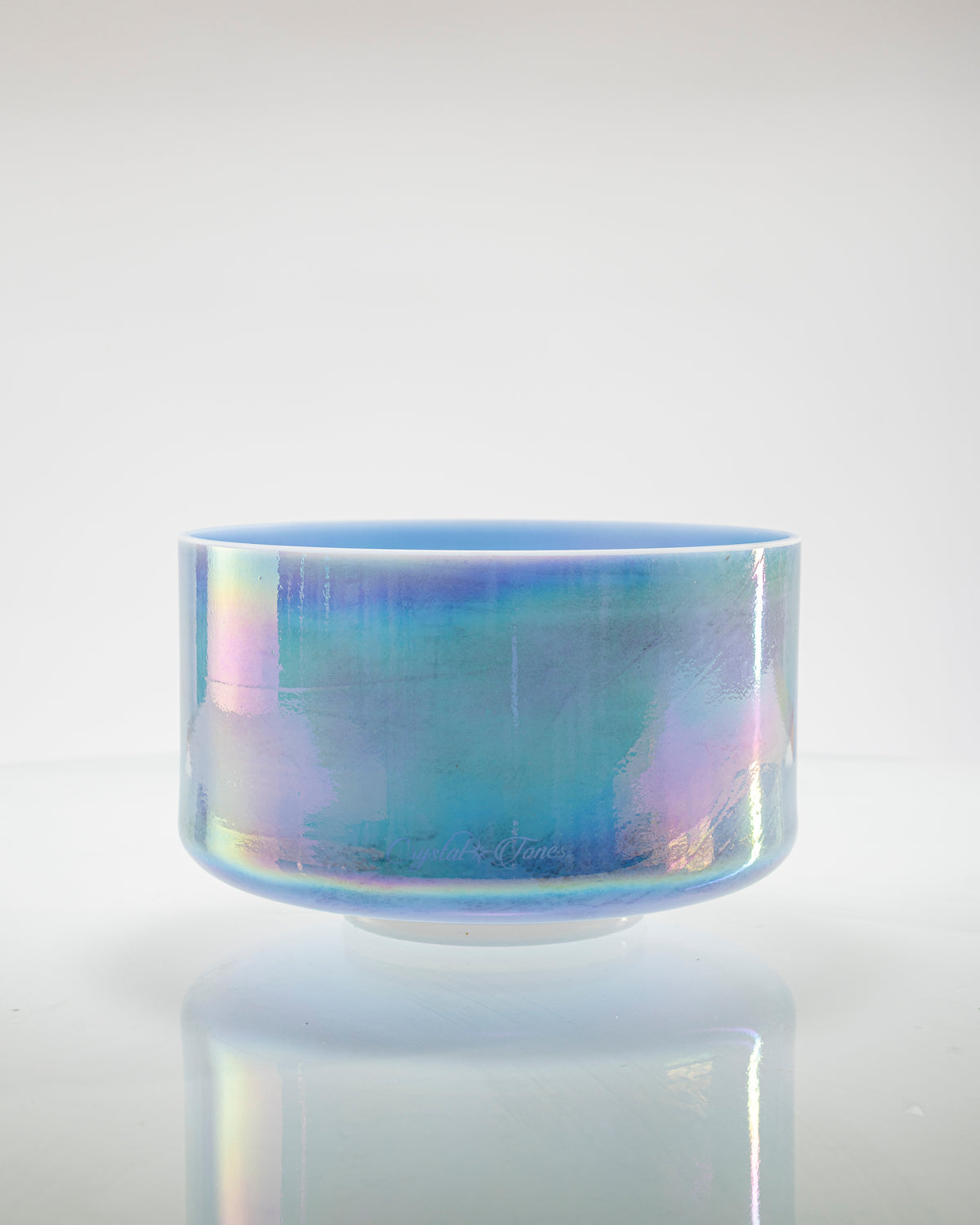 Egyptian Blue & Platinum (Transcendent) Alchemy™ Crystal Tones® Singing Bowl 9" G-50