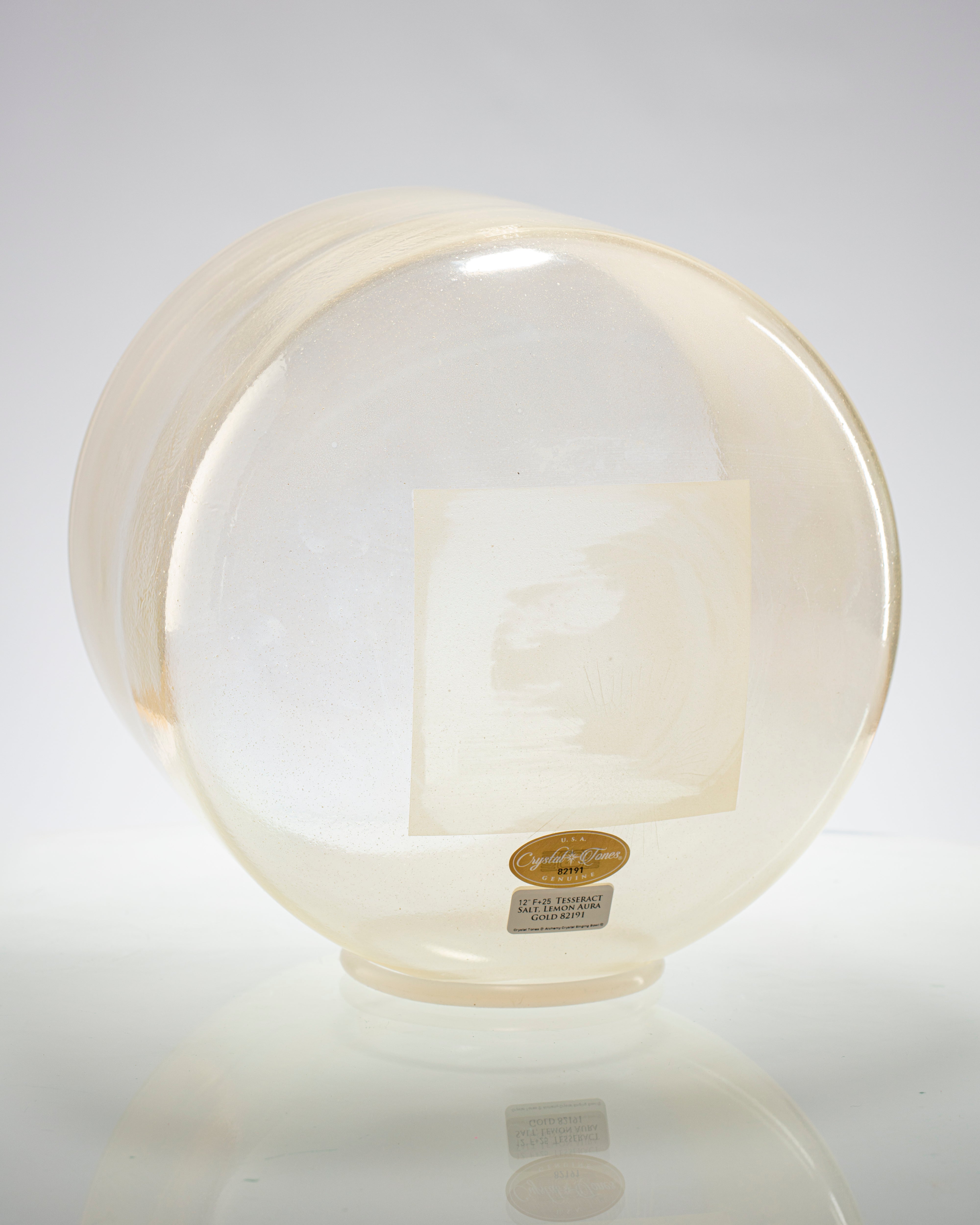 Tesseract Salt & Lemon Aura Gold Alchemy™ by Crystal Tones® 12" F+25