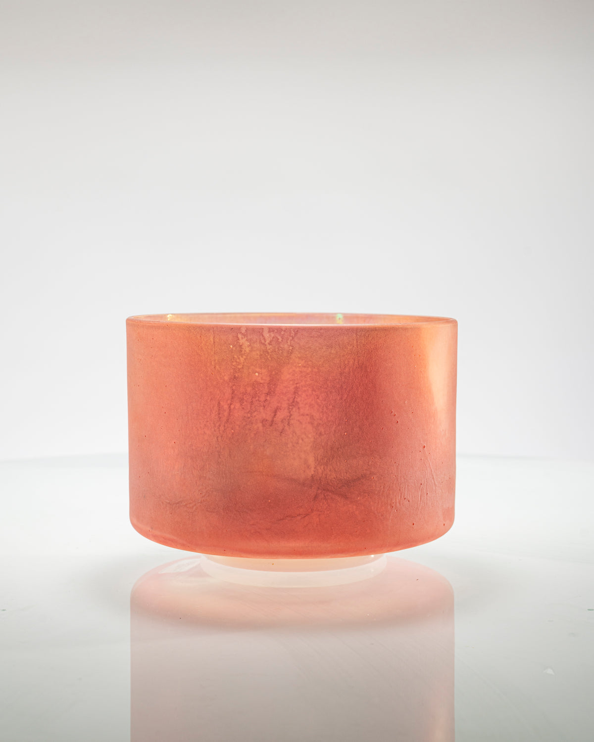Pre-Loved Rose Quartz & Platinum (Frosted) Alchemy™ Crystal Tones® Singing Bowl 8" G+0