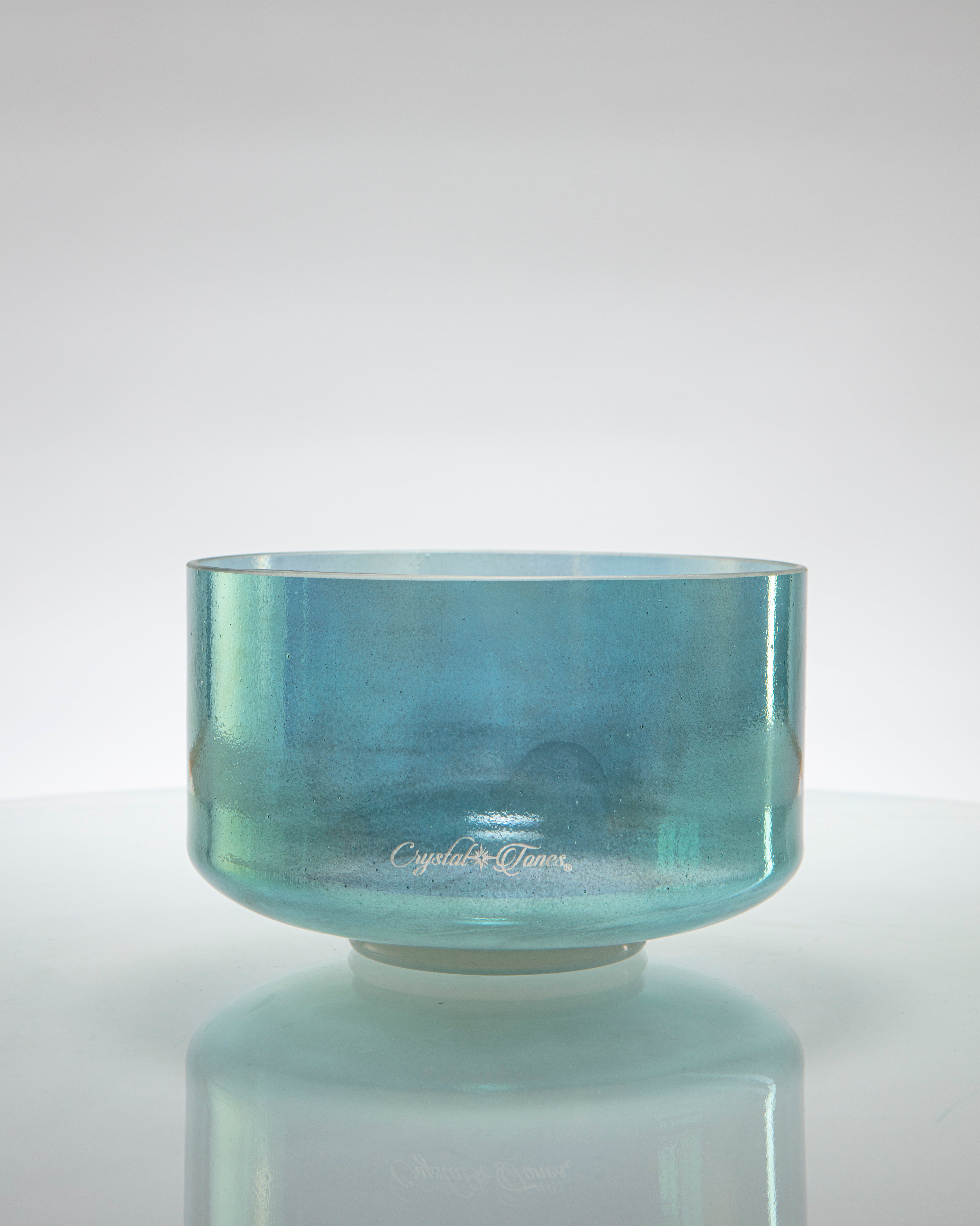 Moldavite & Aqua Aura Gold Alchemy™ by Crystal Tones® 9" D#+30