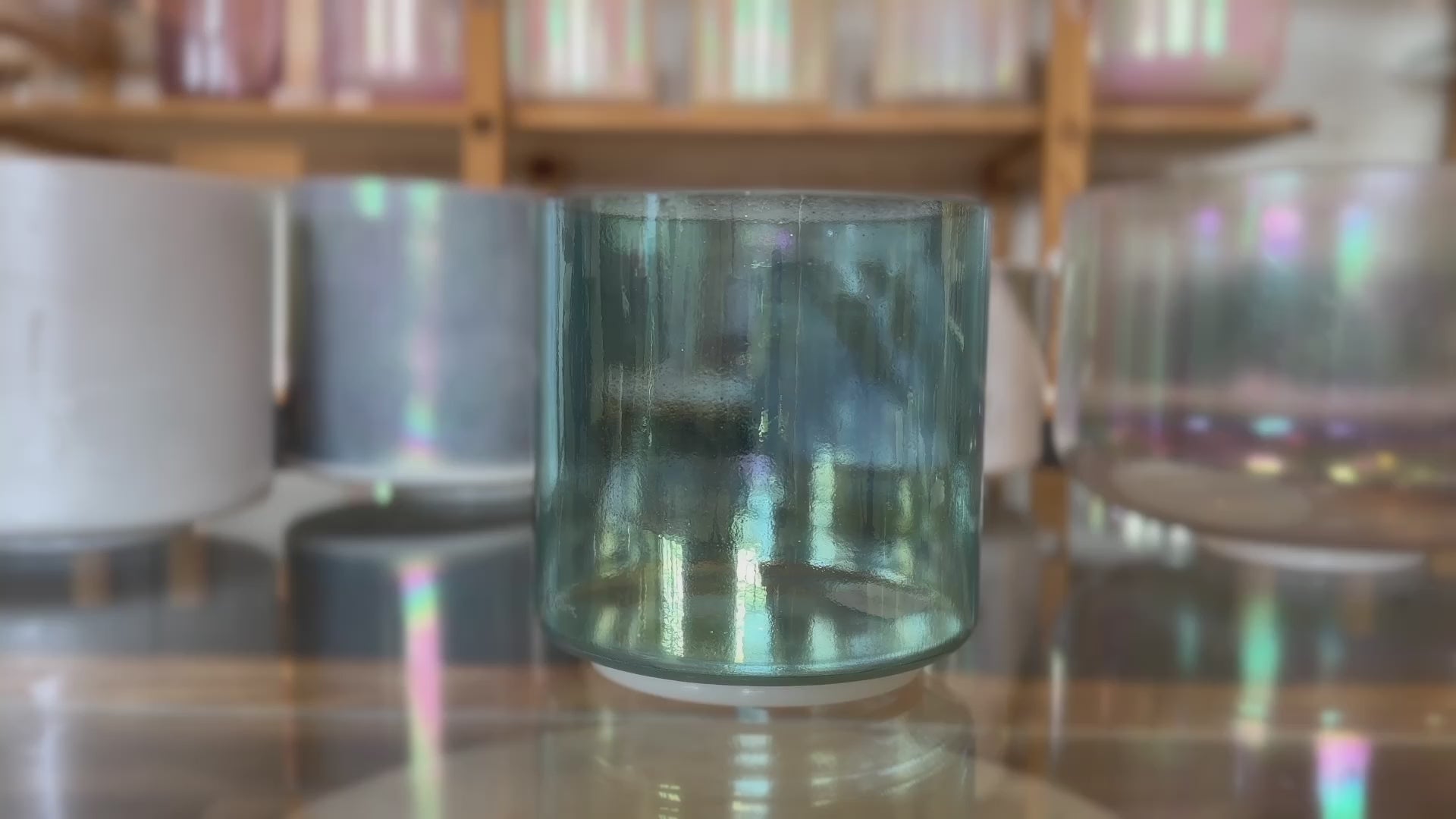 Load video: Aqua Aura Gold Alchemy™ Crystal Tones® Singing Bowl 6" C-45