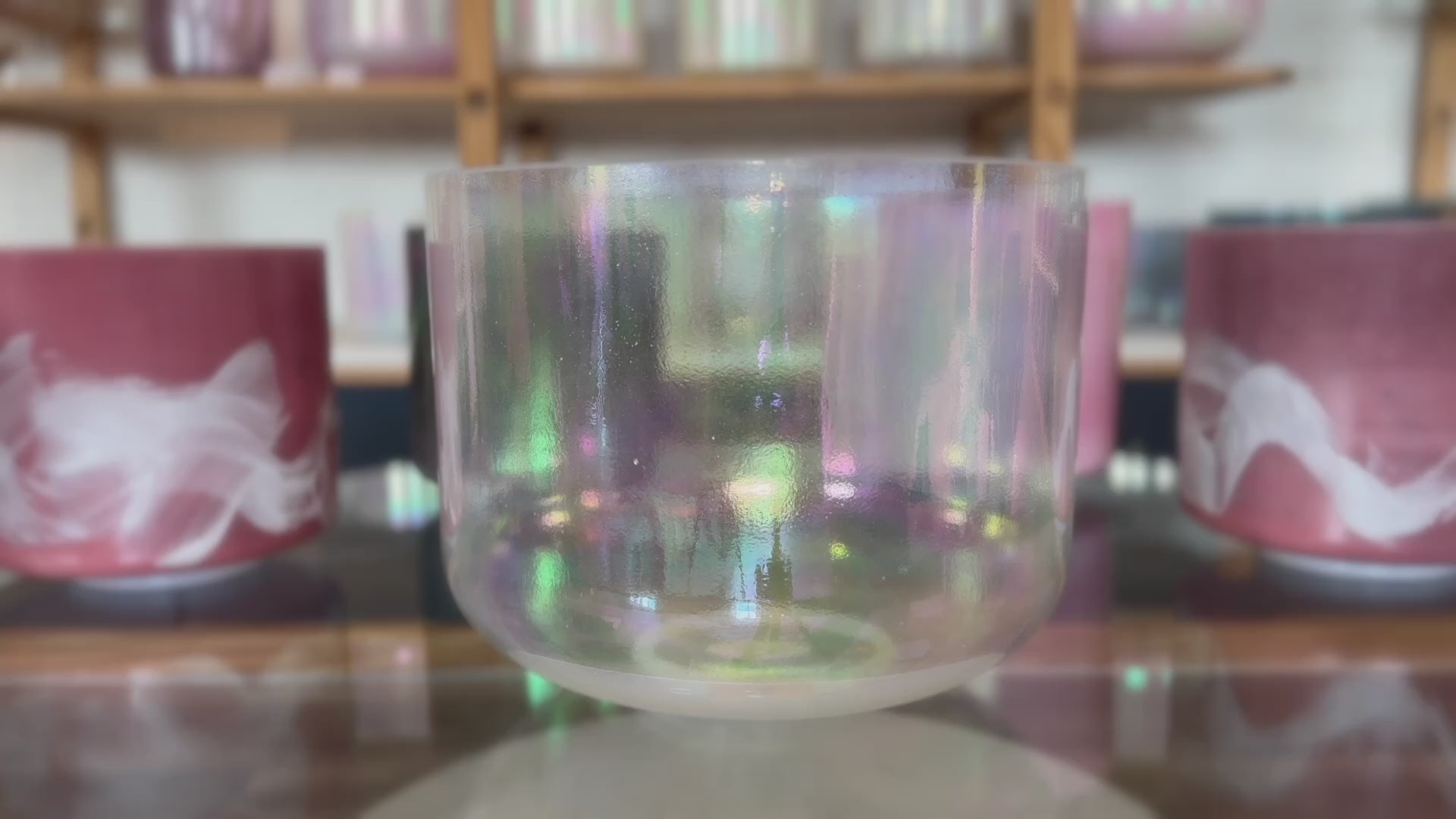 Load video: Platinum Alchemy™ Crystal Tones® Singing Bowl 10" A+20