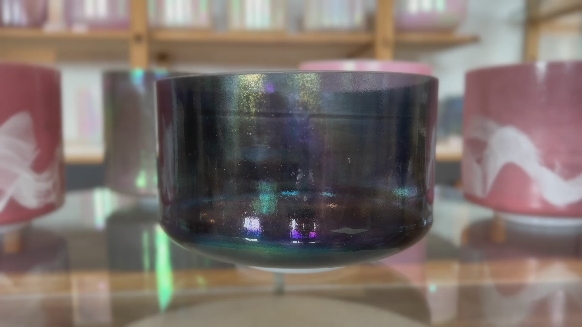 Load video: Shungite &amp; Archangel Michael (Inside) Alchemy™ Crystal Tones® Singing Bowl 9" C+25