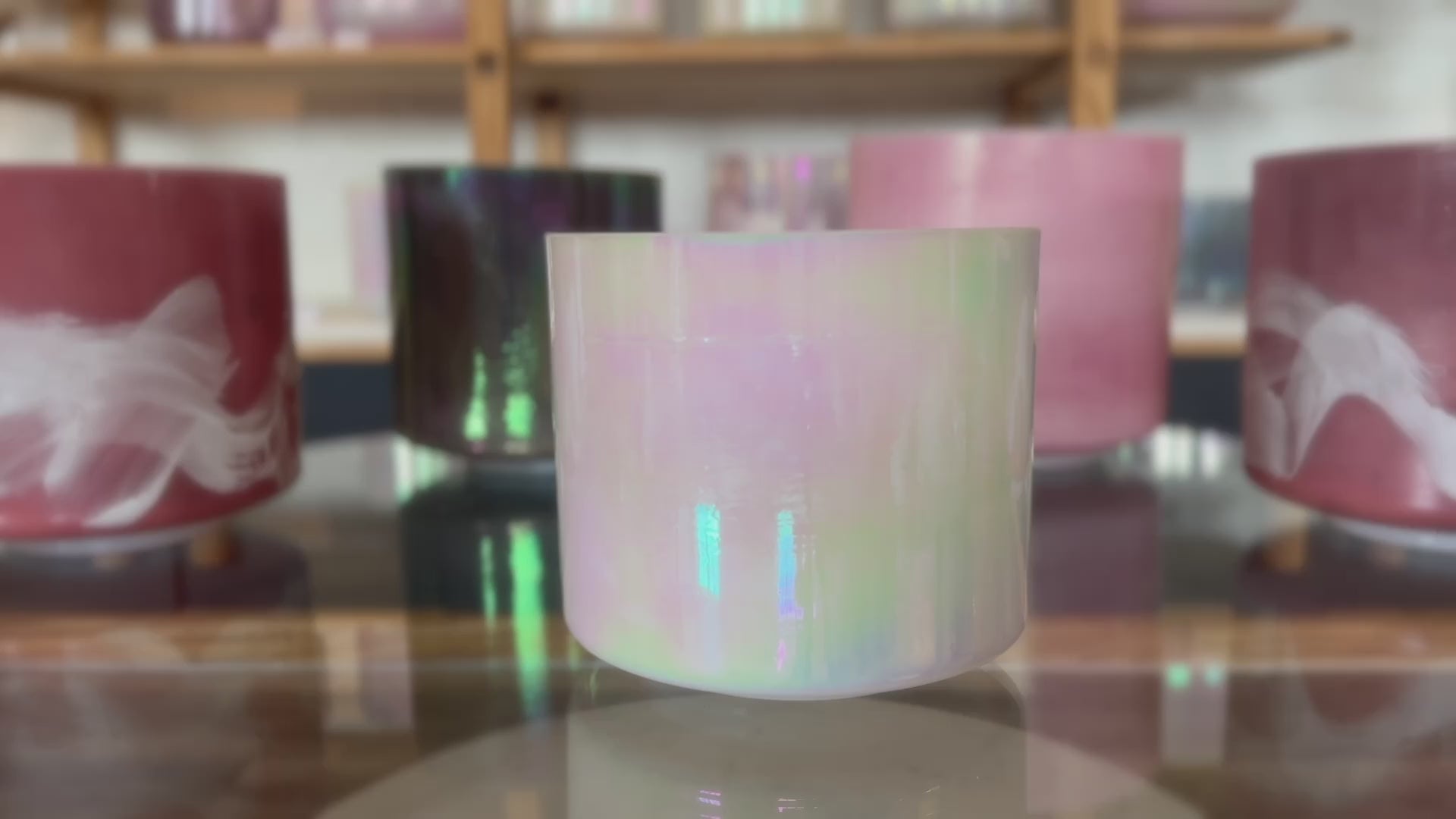 Load video: Mother of Platinum Alchemy ™Crystal Tones® Singing Bowl 7" A-45