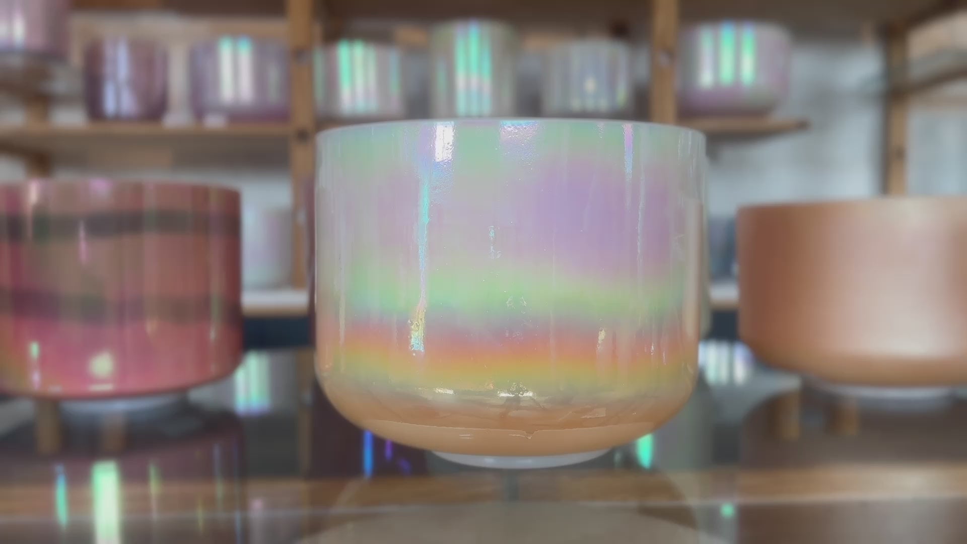 Load video: Mother of Platinum &amp; Laughing Buddha (Base) Alchemy™ Crystal Tones® Singing Bowl 10" A-25