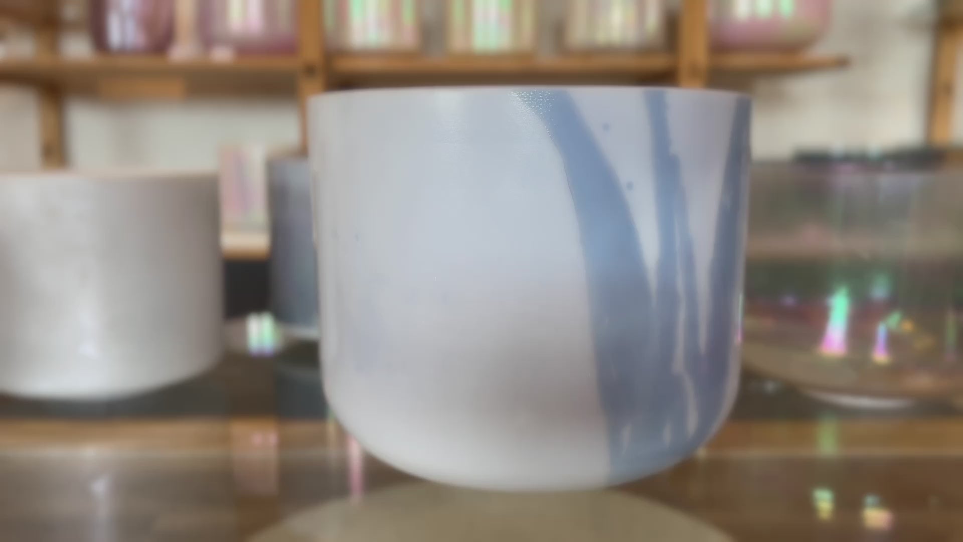 Load video: Turquoise Alchemy™ Crystal Tones® Singing Bowl 10" A#-5