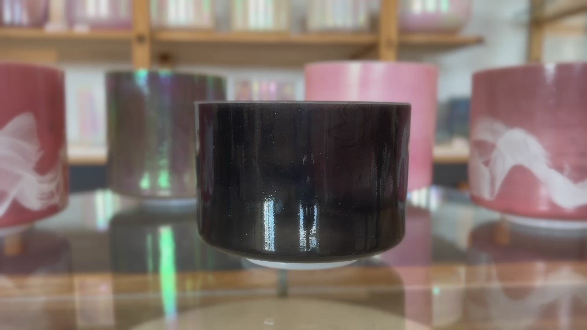 Load video: Shungite Alchemy™ Crystal Tones® Singing Bowl 8" A+10