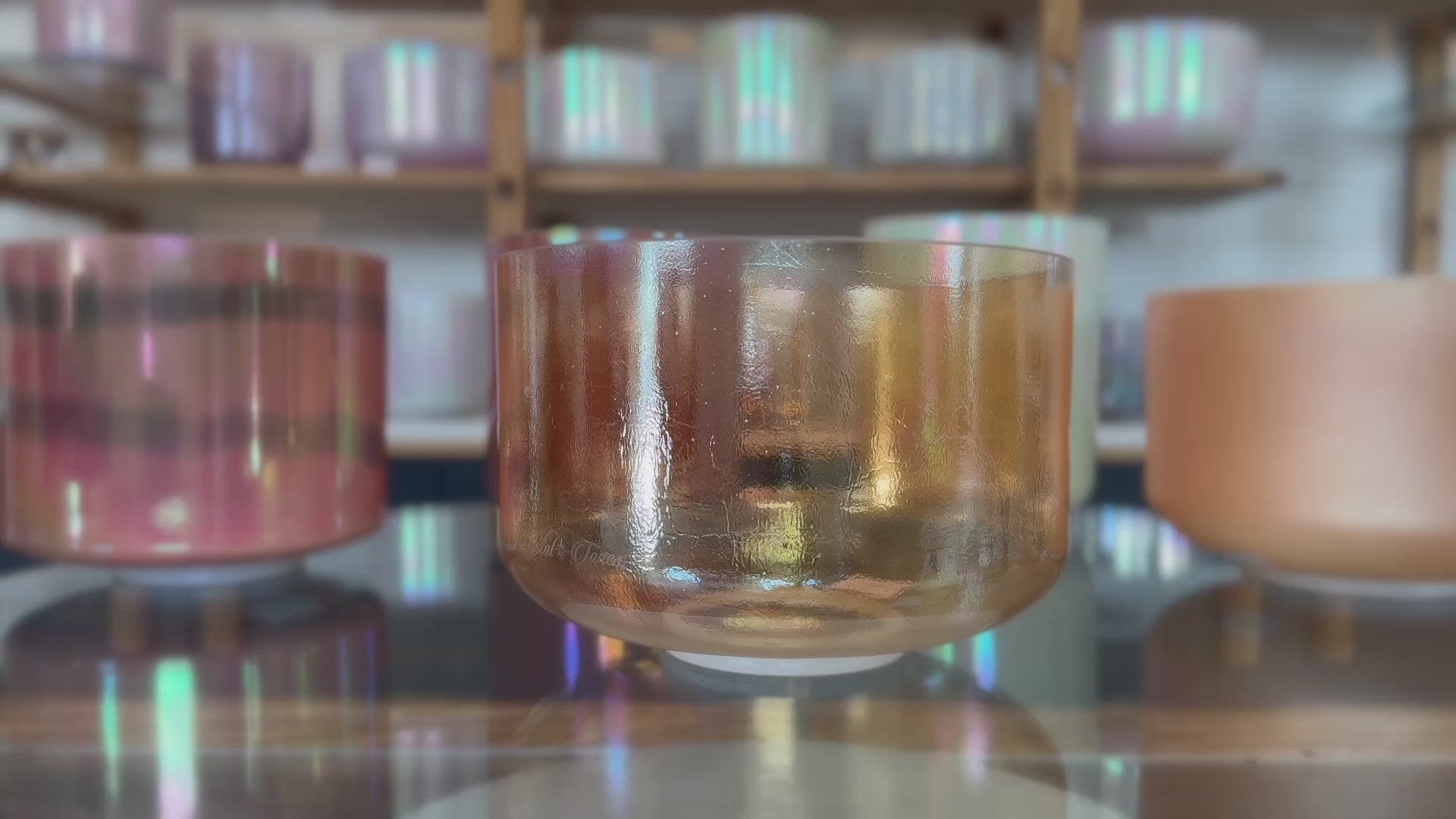 Load video: Grandmother Alchemy™ Crystal Tones® Singing Bowl 10" A+40